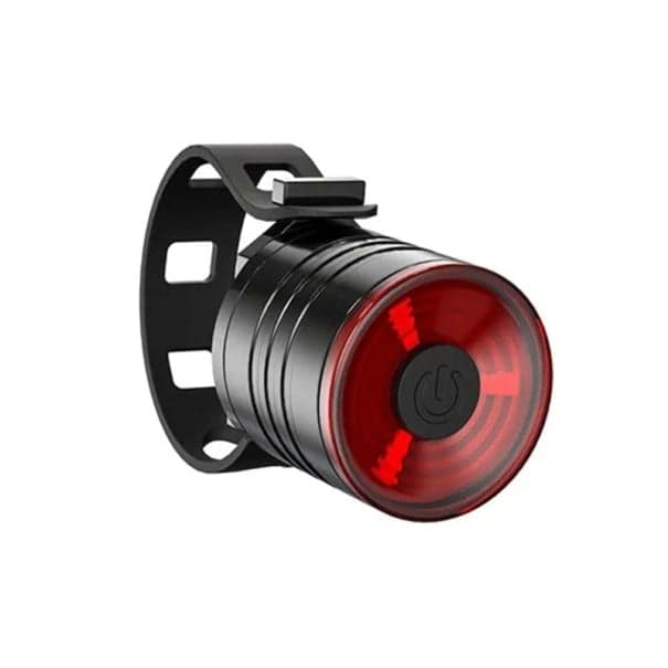 Červené kruhové zadní světlo na kolo LED USB dobíjecí Bezpečnostní cyklistická svítilna Kompaktní design Dlouhá výdrž Snadná instalace