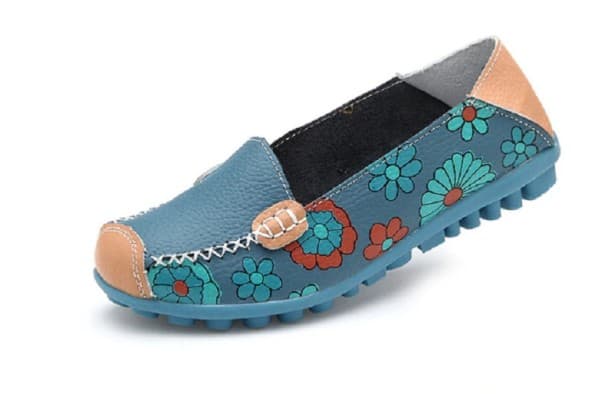 Dámské espadrilky s květinami J2838 modrá 41