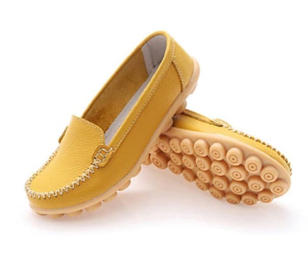 Dámské kožené espadrilky J3116 tmavě žlutá 40