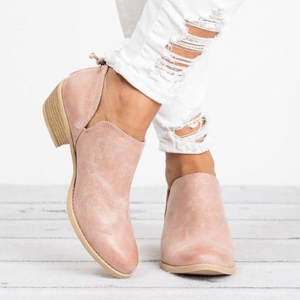 Dámské stylové polobotky J1776 růžová 40