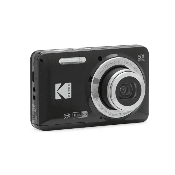 Digitální fotoaparát 16MP s 5x optickým zoomem a 28mm širokoúhlým objektivem 1080p Full HD 2,7" LCD Micro USB Lithiová baterie černá