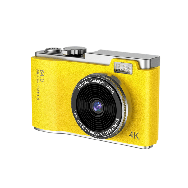Digitální fotoaparát 64 Mpx 4K s 2,4" displejem Výdrž 8 h při focení 800mAh baterie Kompaktní velikost 12 x 6 x 4 cm Video i fotografie