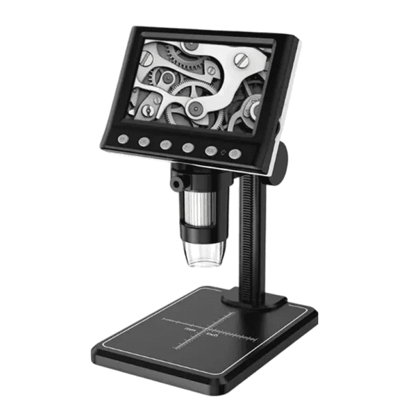 Digitální mikroskop 4,3" LCD displej 1200X zvětšení Pájecí mikroskop 8 LED světel 2000 mAh Fotografování a videozáznam