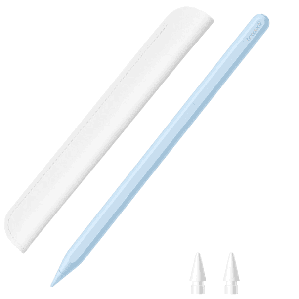 Dotykové pero pro iPad Dotykový stylus s bezdrátovým nabíjením Magnetické dotykové pero se dvěma náhradními hroty a obalem LED indikátor