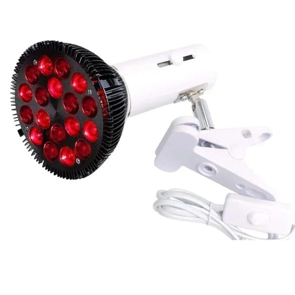 Infračervená fyzioterapeutická lampa s LED žárovkou 54W E27 Červené světlo 660nm 850nm Terapie svalů Úleva od bolesti Regenerace 100-240V