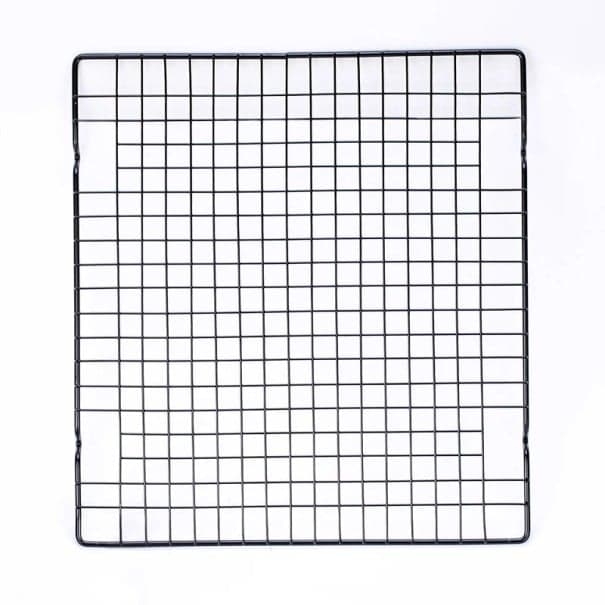 Mřížka na chladnutí z nerezové oceli 27,8 x 25,5 cm Odkapávací chladicí rošt s nepřilnavým povlakem na pečení, grilování a sušení