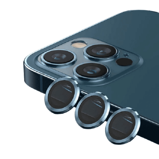 Ochranné sklo na zadní kameru pro iPhone 14 Pro / 14 Pro Max modrá