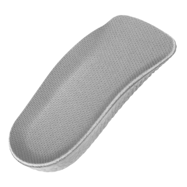 Ortopedické vložky do bot 2,5 cm Šedé zvyšující patní podložky Tlumení nárazů Pohodlí při chůzi Podpora paty do každodenní obuvi