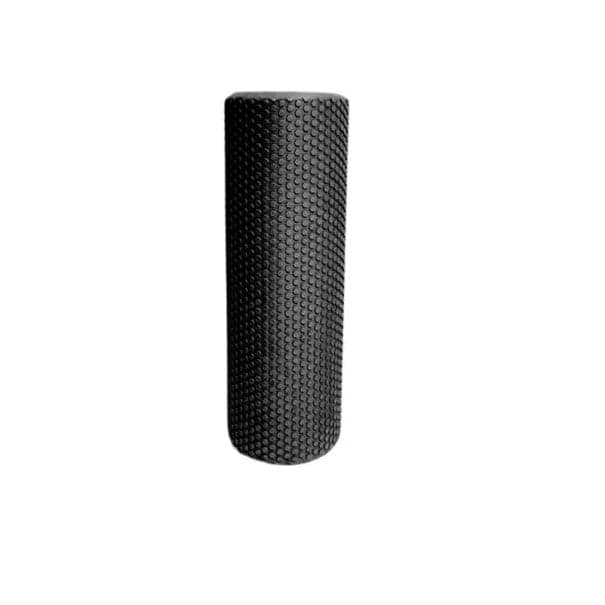 Pěnový masážní válec EVA 30 x 10 cm Hexagonální jóga roller na pilates a cvičení Regenerační pomůcka pro domácí posilování černá