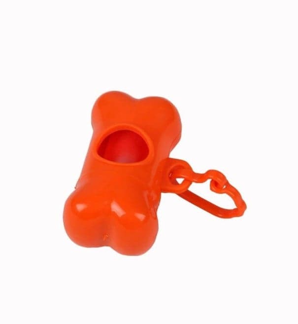 Pouzdro na sáčky na psí exkrementy oranžová