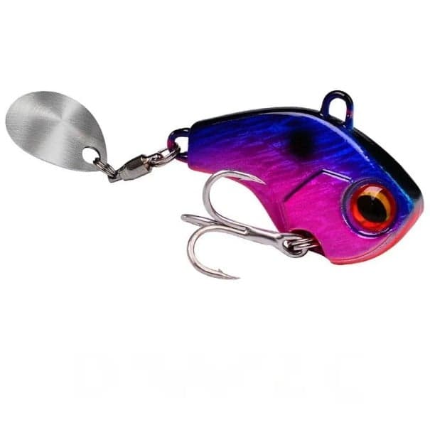 Rybářská třpytka Tail Spinner 35 mm 15 g Návnada s rotujícím ocáskem Kovová přívlačová nástraha Vibrace a lesk Atraktivní pohyb pro