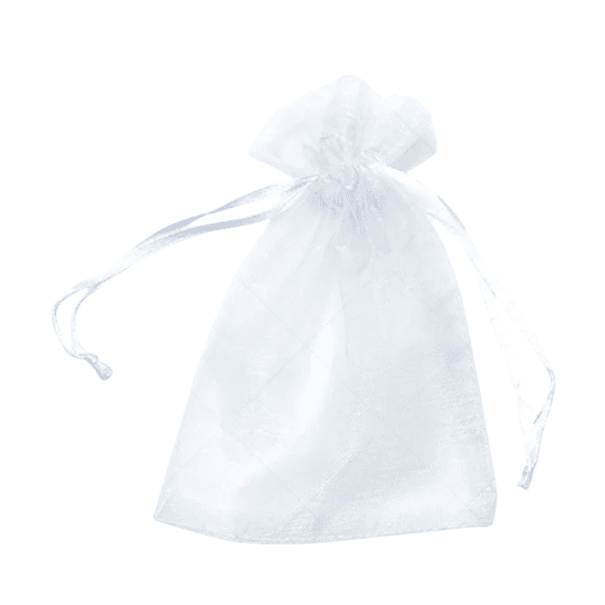 Sada 10 ks ochranných sáčků na ovoce 20x30 cm Organza Síťovina proti škůdcům Opakovaně použitelné Sáčky na stromky a keře bílá