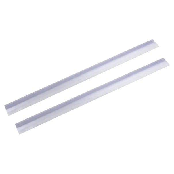 Sada 2 ks těsnicí lišty ke sprchovým dveřím 1 m 20 mm pro sklo 4–6 mm Transparentní PVC spodní těsnění pro větší mezeru