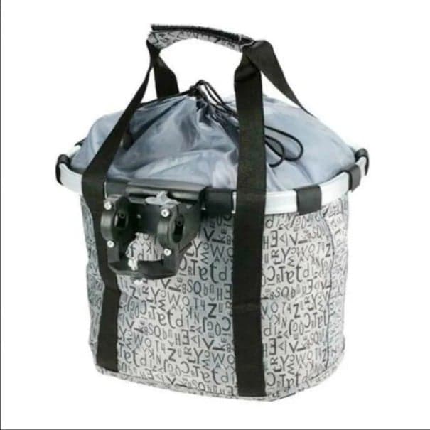 Skládací závěsný košík na kolo 36×25×24 cm Brašna na řídítka Nosnost 5 kg Přední taška na kolo pro nákup a přepravu věcí Lehká