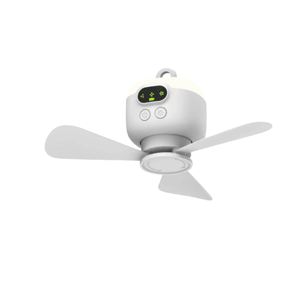 Venkovní kempingový ventilátor Přenosný stropní ventilátor 8000mAh Dobíjecí baterie Dálkové ovládání 3 rychlosti Tichý provoz