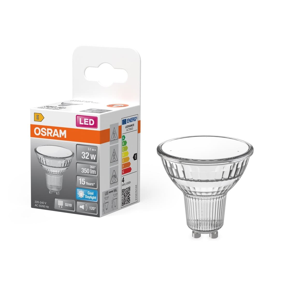 LED bodovkaU10 4.3 W STAR, studená denní bílá OSRAM