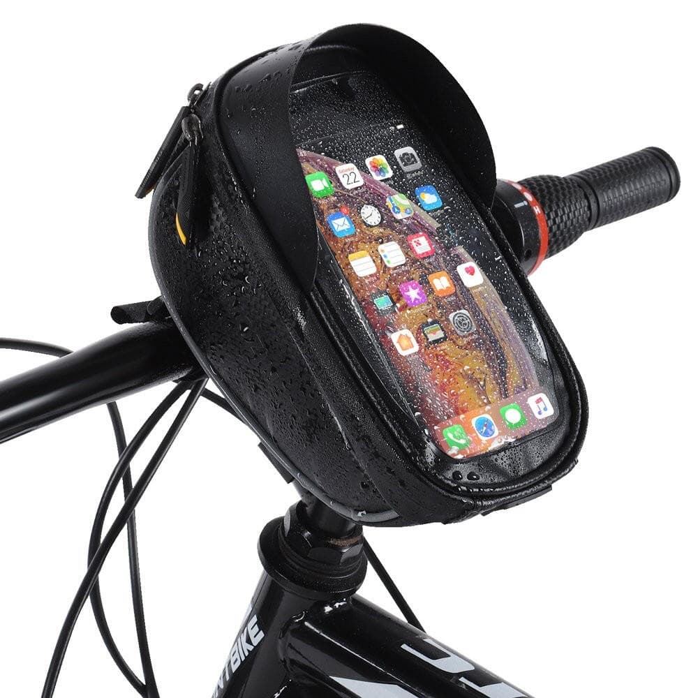 WOZINSKY Torba rowerowa Wozinsky na kierownicę z etui na telefon, czarna 1 l (WBB16B
