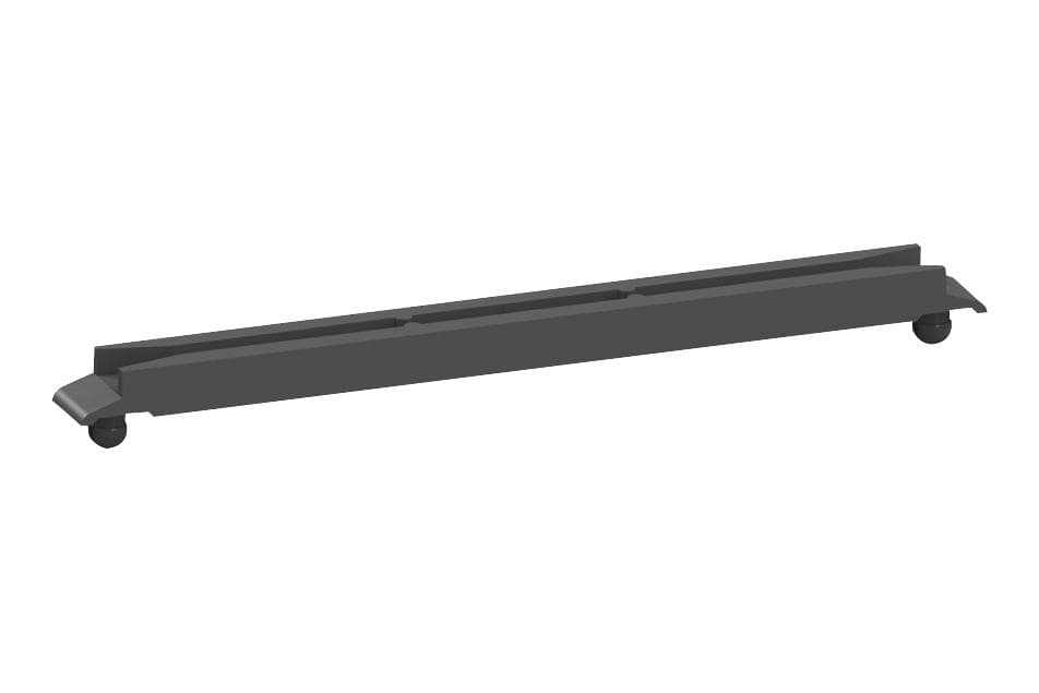 Essentra Components Tcg1-3.925-23 Tension Card Guide, Polycarbonate, Black, 3.925" Oa, 3.625 Mtg Centers, 2 Grips 28Ah1306