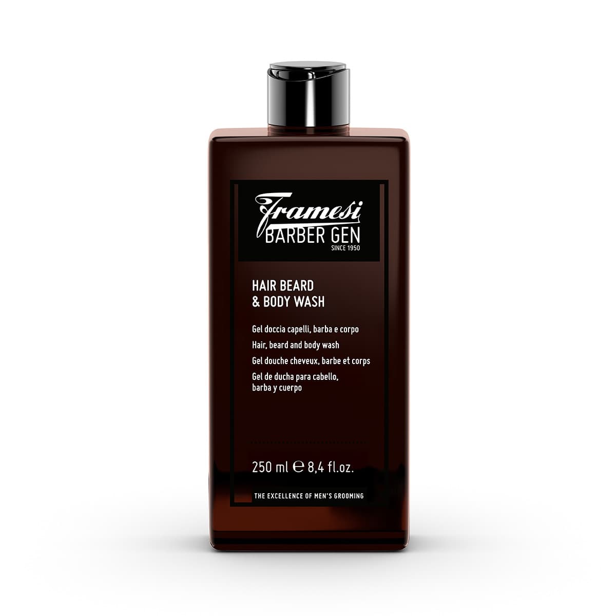 Šampon na vlasy, vousy a tělo Barber Hair Beard & Body wash | 250 ml