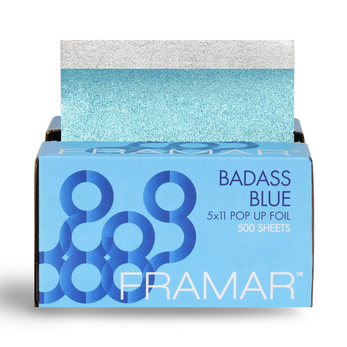Texturovaná fólie modrá BADASS BLUE | 13x28 cm 500 ks