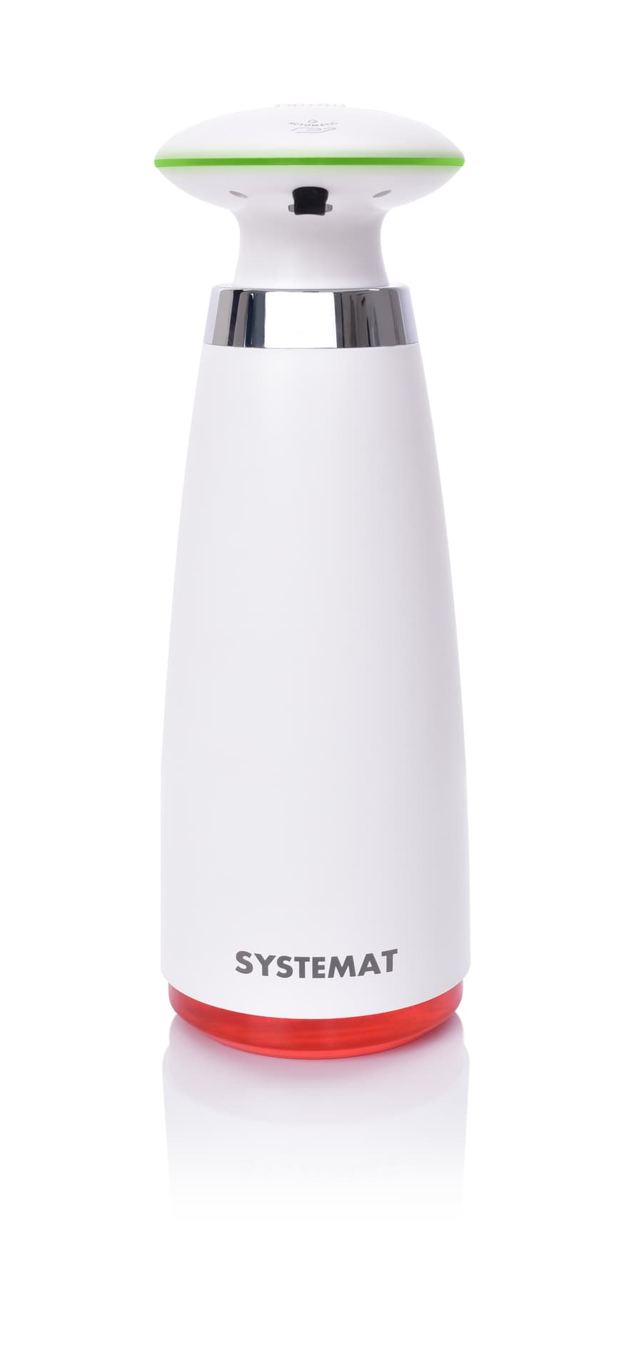 SYSTEMAT | bezdotykový automatický dávkovač mýdla, šamponů a mycích prostředků | infra senzor + LED indikace | objem 340 ml
