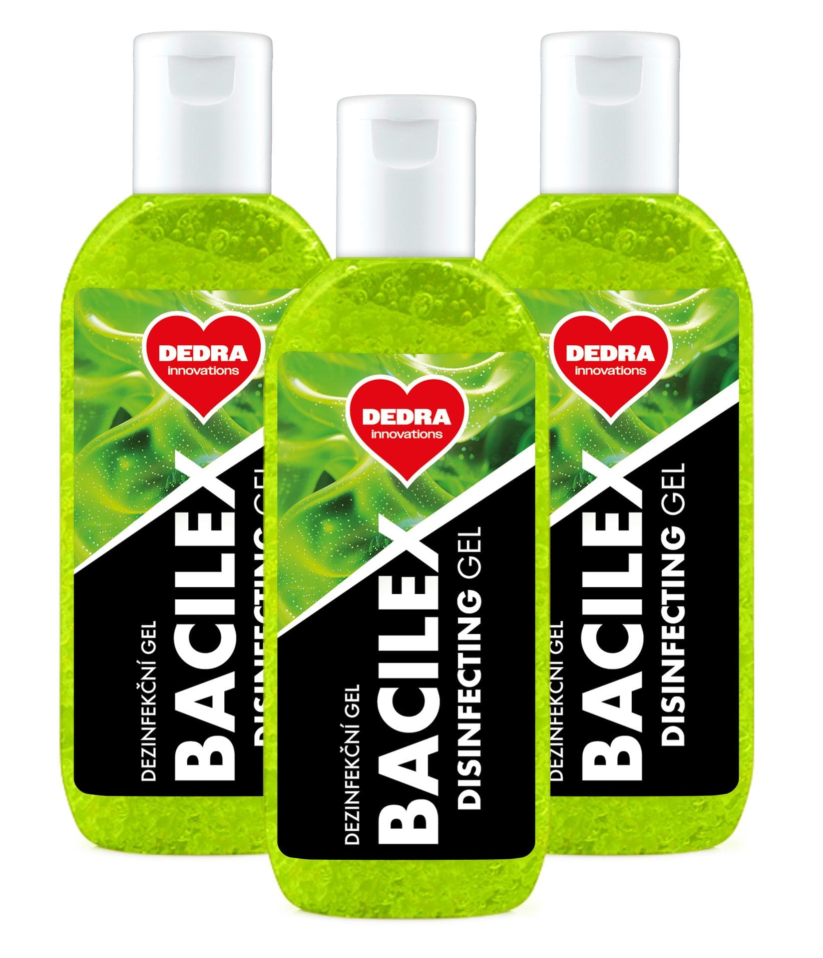 2+1 ZDARMA | BACILEX® | dezinfekční gel na ruce | certifikovaný | 3× 100 ml