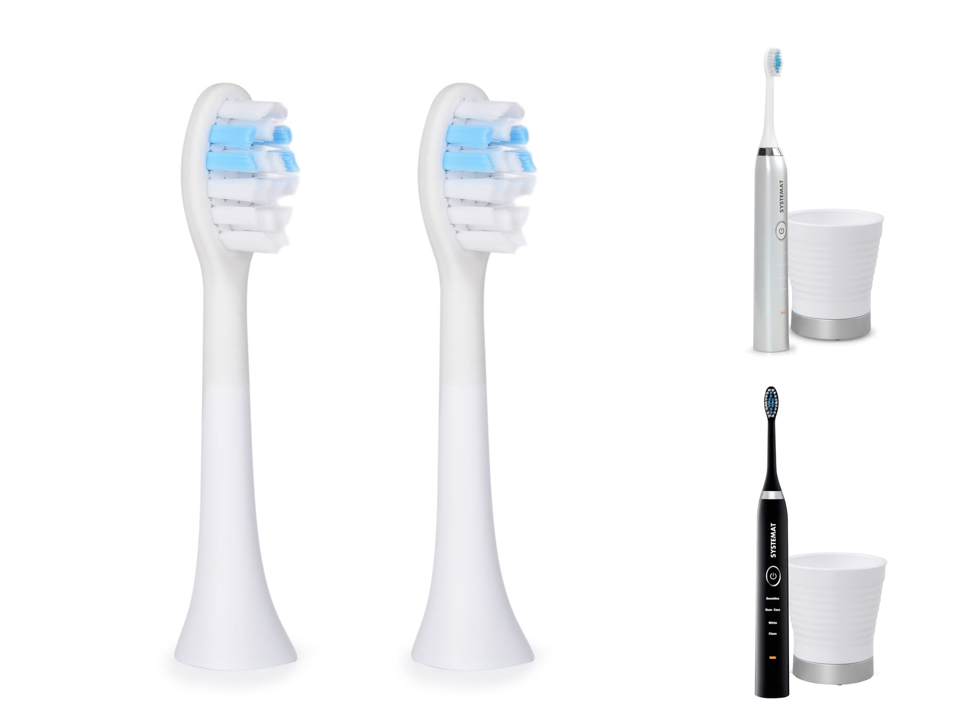 SONISSIMO® DENTAL | 2 ks extra měkký náhradní kartáček (pouze pro typ DENTAL – starší typ strojku)