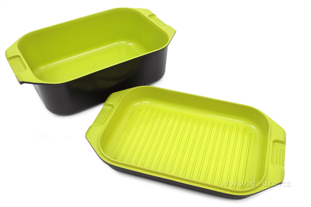 BIOPAN® | 2v1 pekáč s grilovacím víkem | litý hliník & keramický povrch | 8 L + 3,3 L