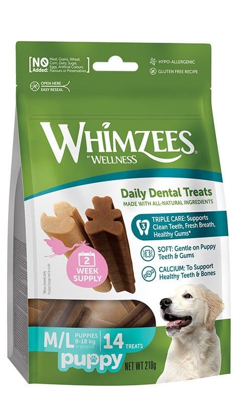 WHIMZEES Puppy M/L zubní žvýkačky pro štěňata 14 ks