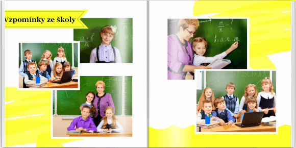 Vzpomínky ze školní lavice fotokniha, 20x20 cm