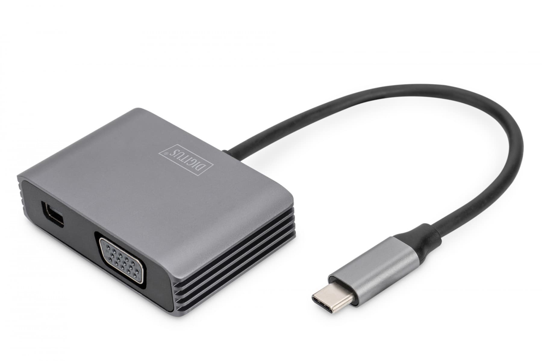 Digitus DA-70825 USB grafický adaptér 4096 x 2160 px Šedá DA-70825