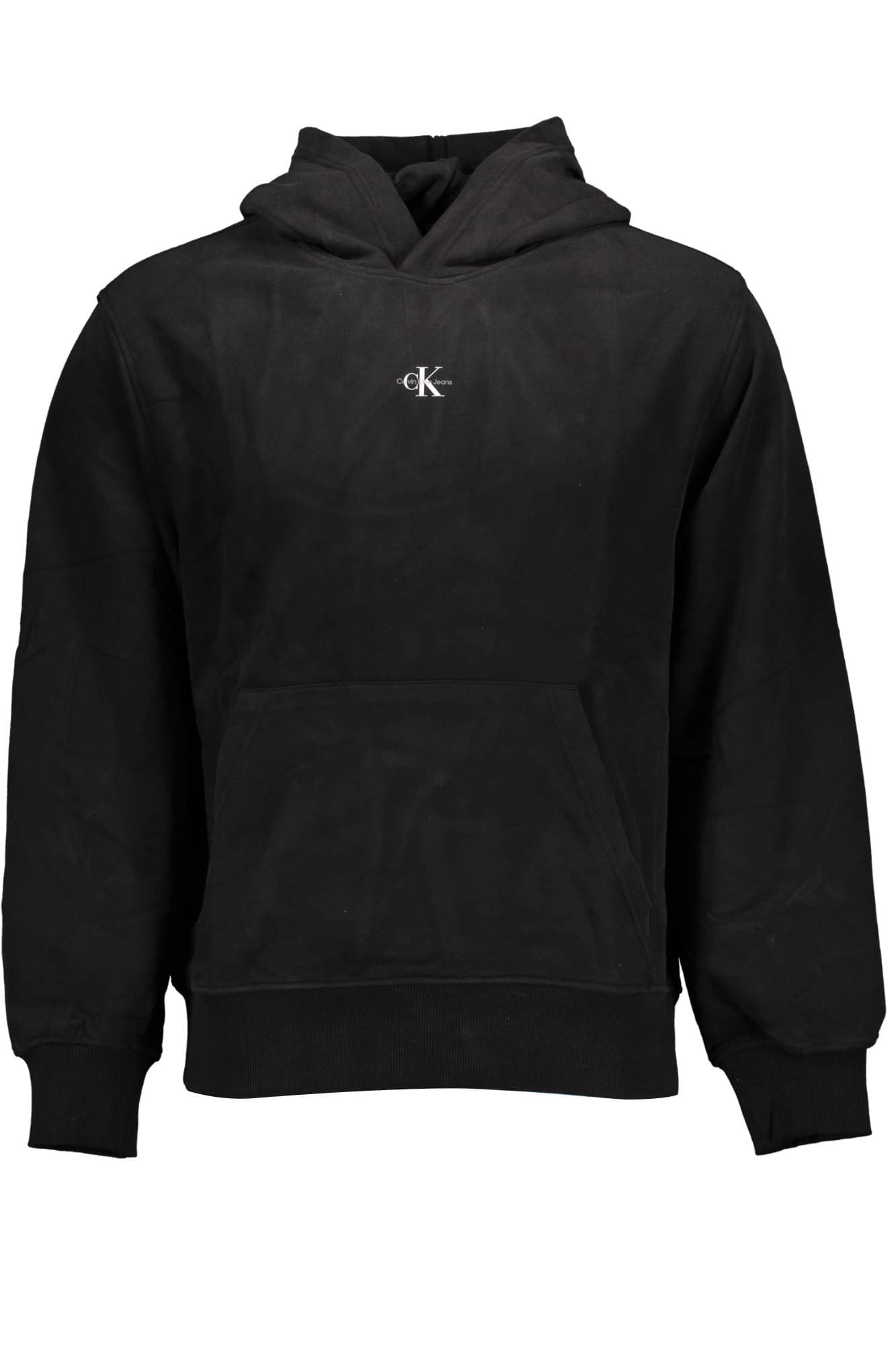 Černá mikina Calvin Klein s kapucí