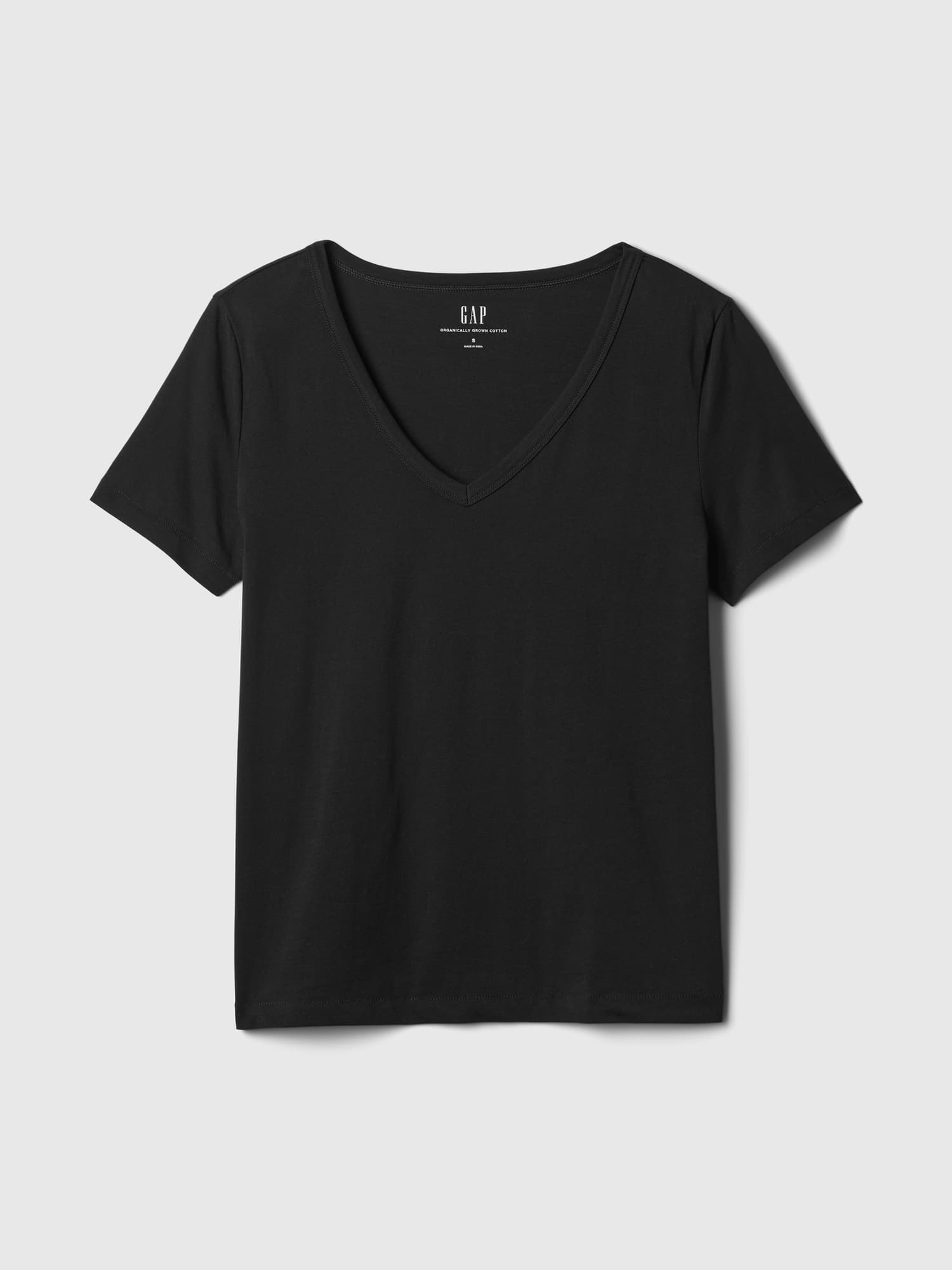 GAP Tričko organic vintage v-neck - Dámské