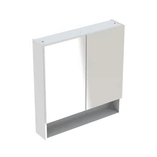 Geberit Selnova zrcadlová skříňka 78,8x85 cm, bílá lesk 501.268.00.1