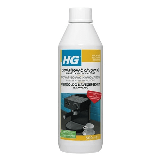 HG odstraňovač vodního kamene pro espresso a kávovary na bázi kyseliny mléčné HGOKEK
