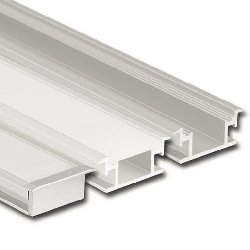Lišta pro led pásku McLED stříbrná mat, hliník, délka 200 cm, výška hrany 10 mm, ML-761.011.07.S2