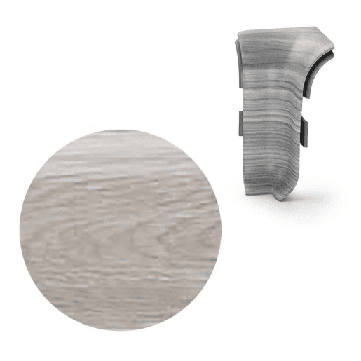 Vnitřní roh k soklu Naturel Gladstone šedý , PVC délka 0,5 cm, výška hrany 56 mm, NATNGTWG8