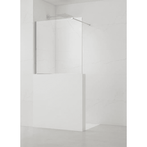 Sprchová zástěna SAT Walk-in 110x100 cm na sníženou příčku chrom SATBWIS110PR