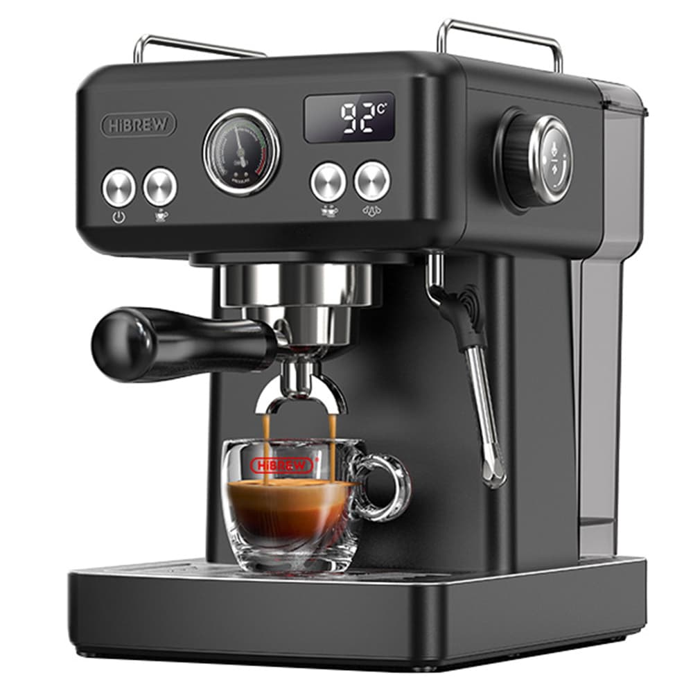 HiBREW H10A Poloautomatický kávovar na espresso, 19 barů, studený/horký kávovar – Adamantine Black