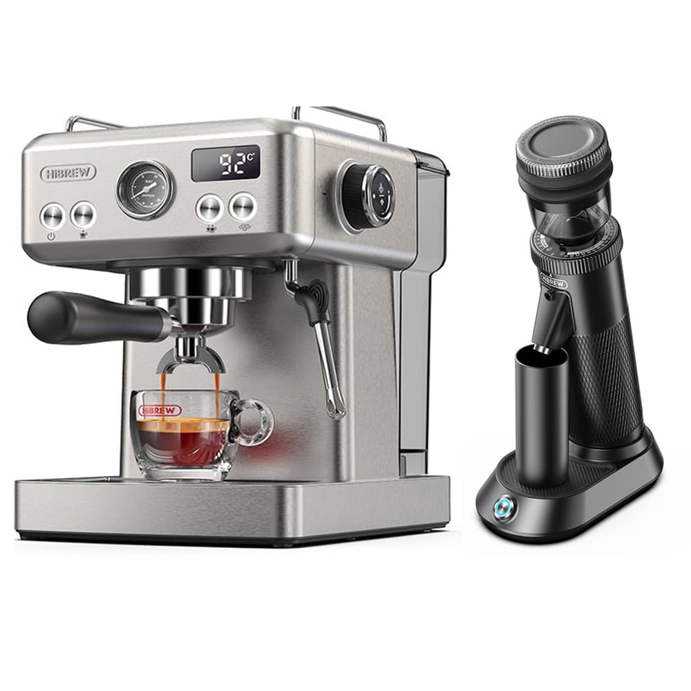 HiBREW H10A Poloautomatický kávovar na espresso Kombinovaný mlýnek na kávu G5