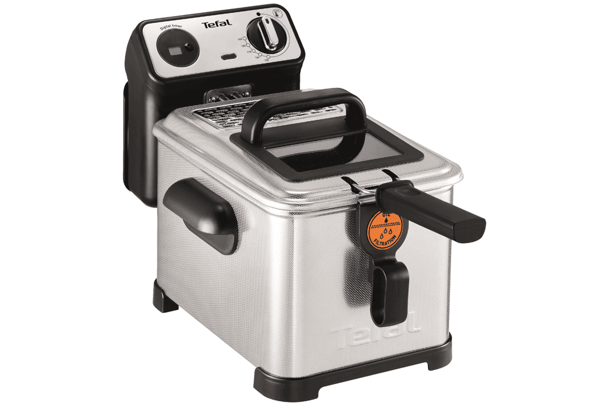 Olejová fritéza Tefal Filtra Pro FR511170 Nerezová/Černá