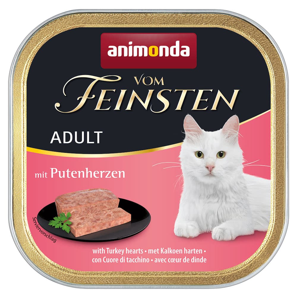 animonda Vom Feinsten Adult 32 x 100 g - s krtmi srdky