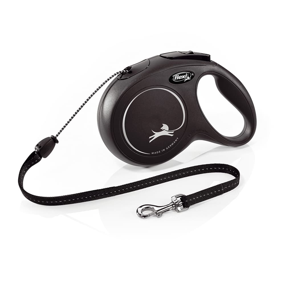Vodítko flexi New Classic M lanko, černé, 8 m / 20 kg - Vodítko flexi New Classic M lanko, černé 8 m