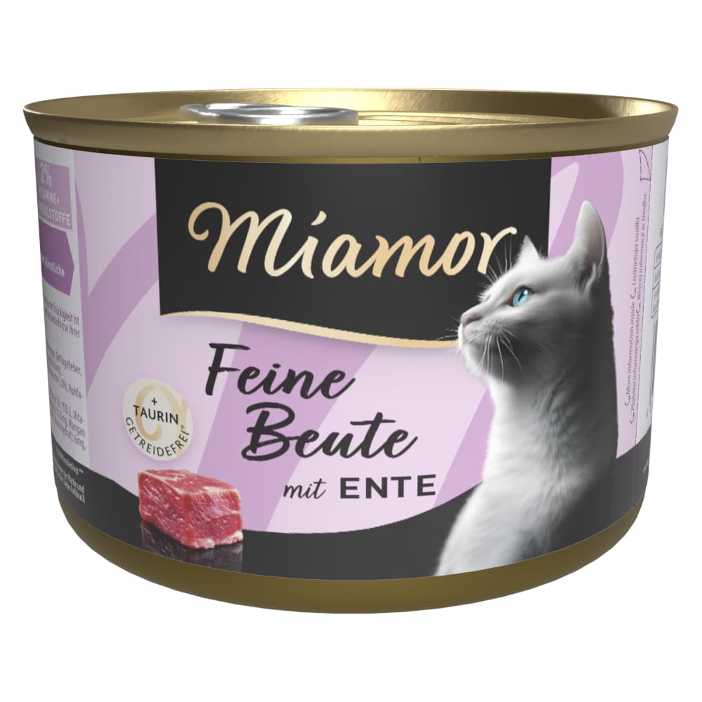 Miamor Feine Beute 12 ks (12 x 185 g) - kachna
