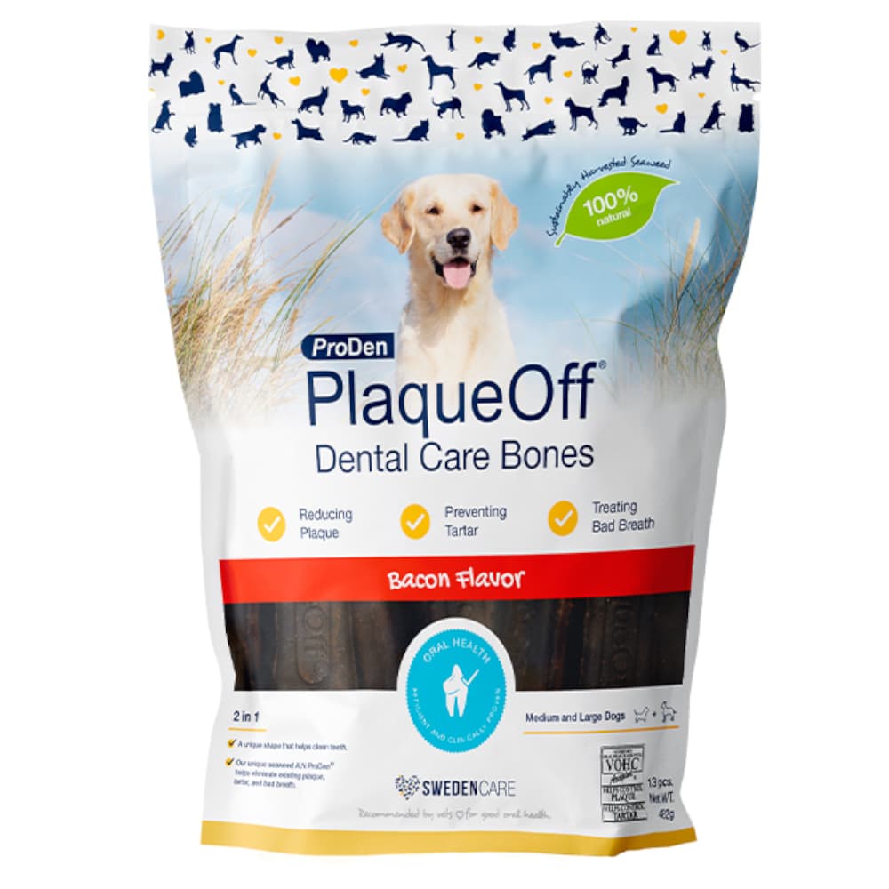 ProDen PlaqueOff Dental Care Bones - slanina (482 g)