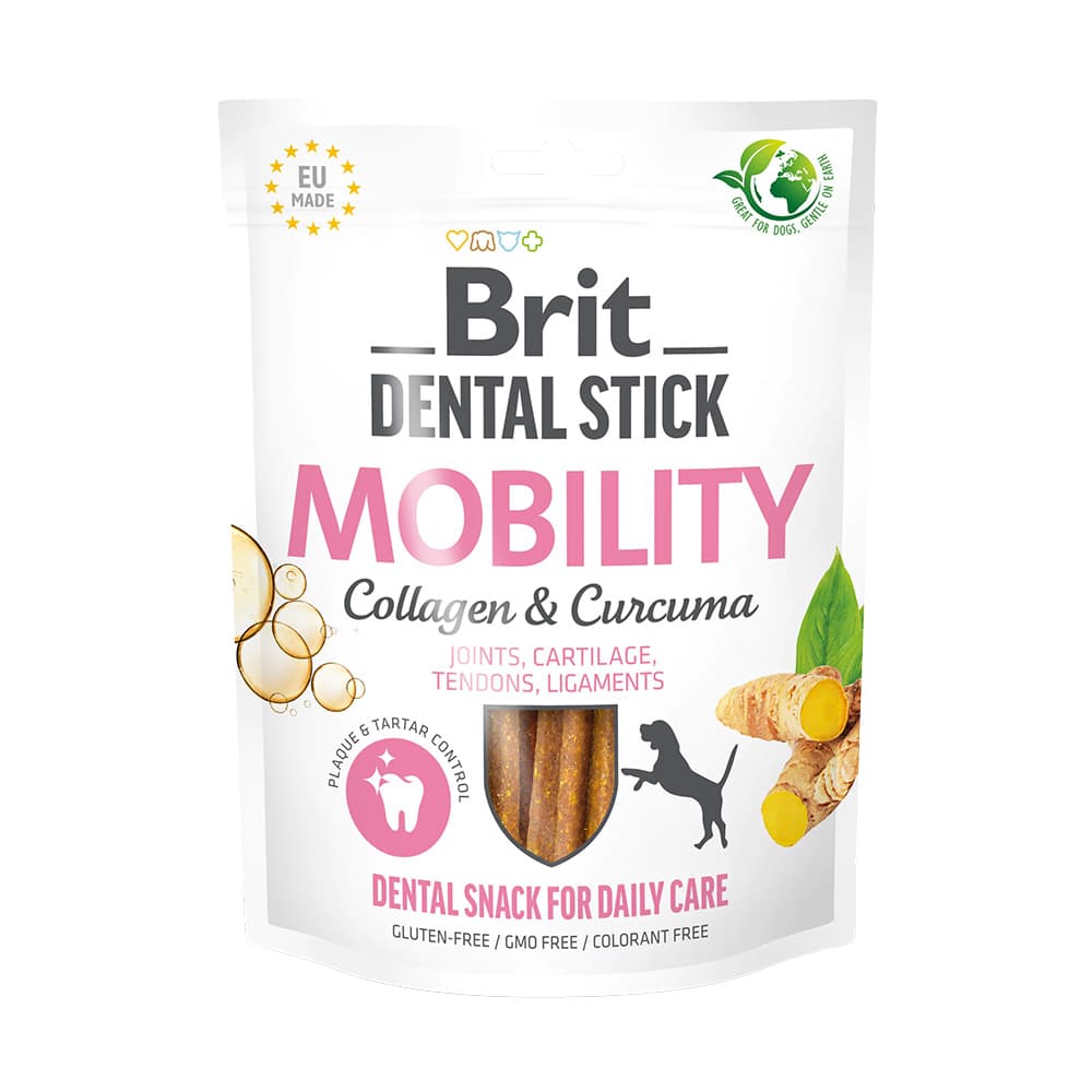 Brit Dental Stick Mobility s kurkumou a kolagenem - 251 g (7 kusů)