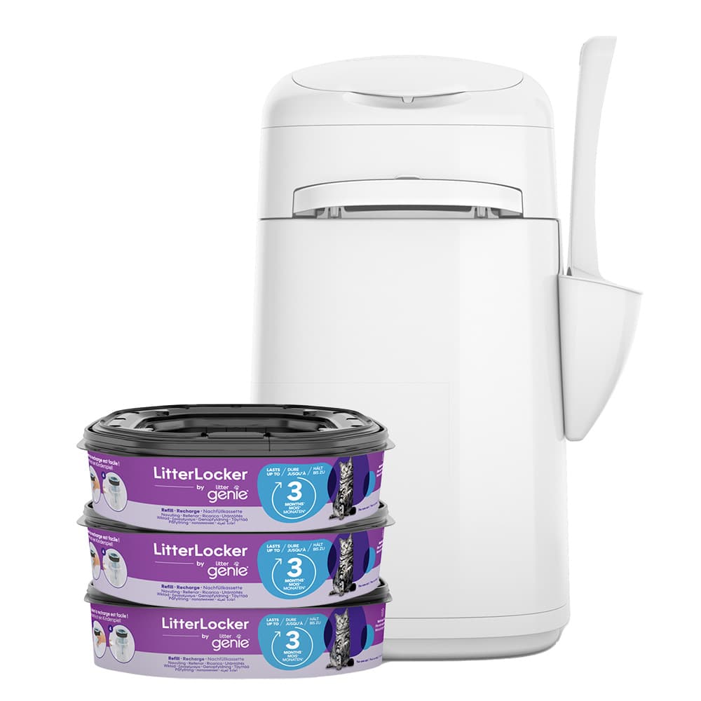 LitterLocker by Litter Genie odpadkov ko na koi stelivo - vhodn sada: LitterLocker + 3 nhradn kazety