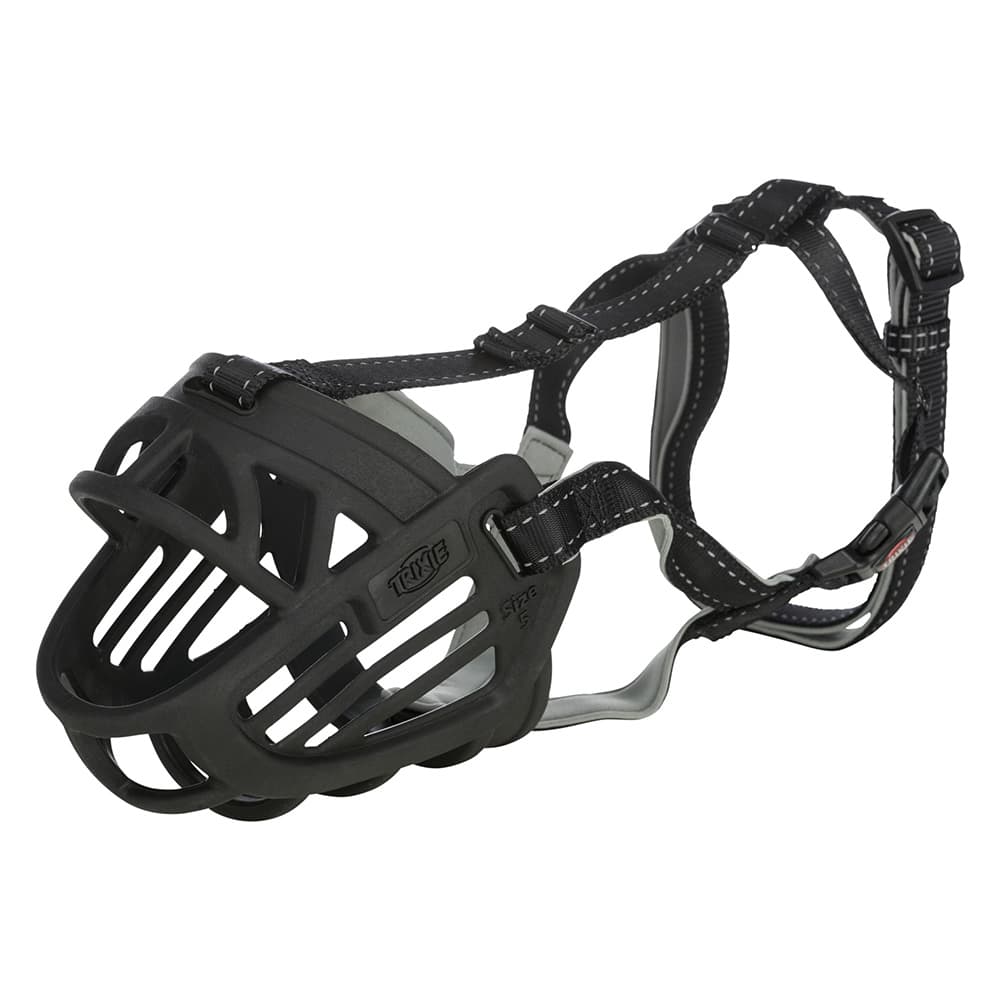 Trixie náhubek Flex Rubber - vel. M: border kolie, střední knírač