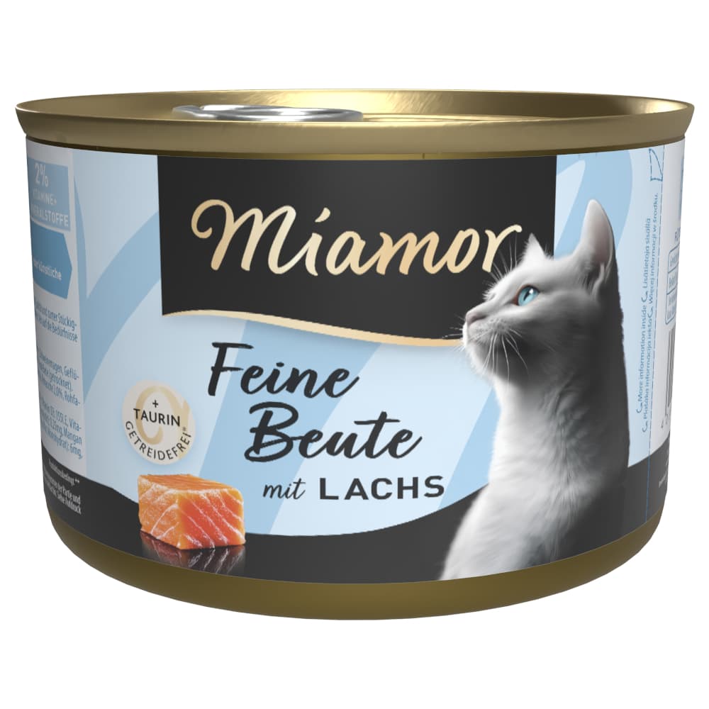Miamor Feine Beute 12 ks (12 x 185 g) - losos