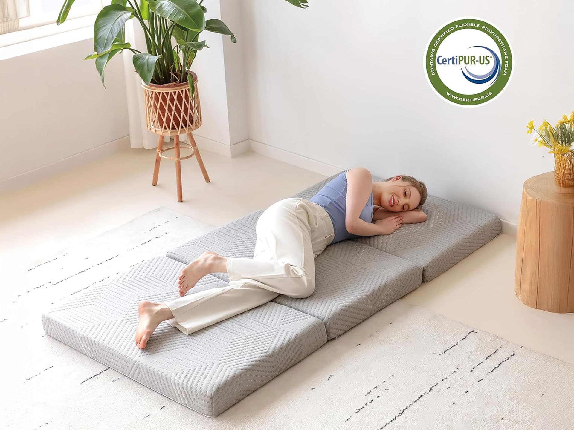 Dormeo rozkládací futon z paměťové pěny 10 cm 160x200 cm